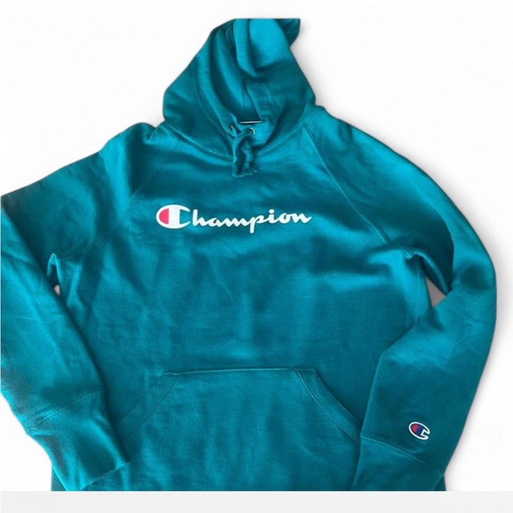Champion emerald green Athletic Hoodie size small - Picture 2 of 7